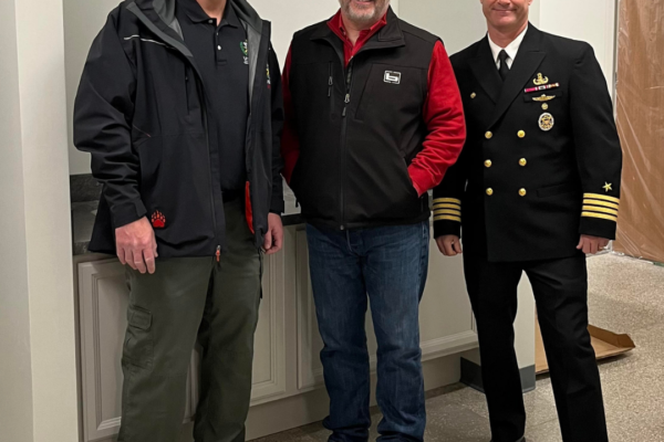 USBTA CEO Sean Dennis, Rep. Rick Crawford and Capt. Eric Correll